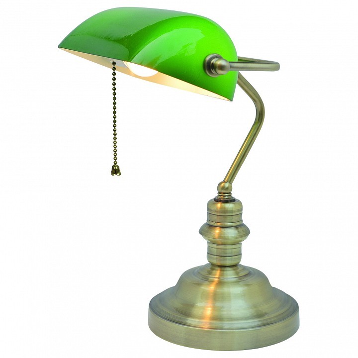 Настольная лампа офисная Arte Lamp Banker A2492LT-1AB фото 1 — Магазин svetno.ru