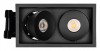 Встраиваемый светильник Arlight CL-SIMPLE-S148x80-2x9W Warm3000 (BK, 45 deg) 028151 фото 2 — Магазин svetno.ru