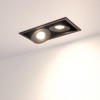 Встраиваемый светильник Arlight CL-SIMPLE-S148x80-2x9W Warm3000 (BK, 45 deg) 028151 фото 5 — Магазин svetno.ru