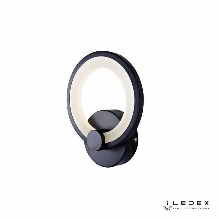 Бра iLedex Ring A001/1 BK фото 1 — Магазин svetno.ru