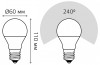 Лампа светодиодная Gauss E27 10Вт 3000K 23210 фото 7 — Магазин svetno.ru