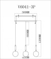 Подвесной светильник Moderli Scrumbel V6041-3P фото 2 — Магазин svetno.ru