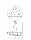 Подвесная люстра Maytoni Rami MOD128PL-12WB фото 4 — Магазин svetno.ru