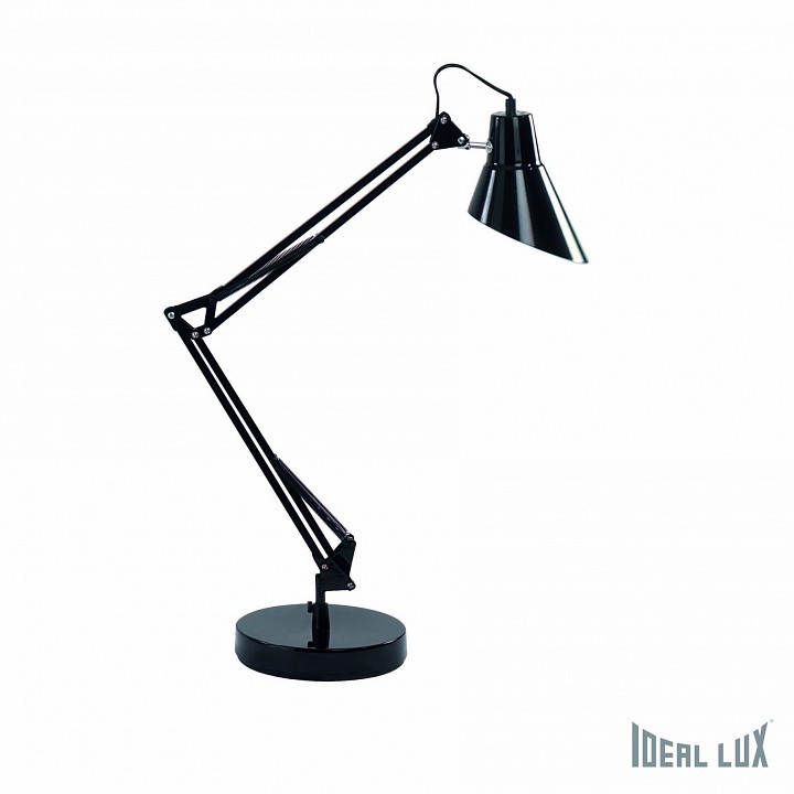 Настольная лампа офисная Ideal Lux Sally SALLY TL1 NERO фото 1 — Магазин svetno.ru
