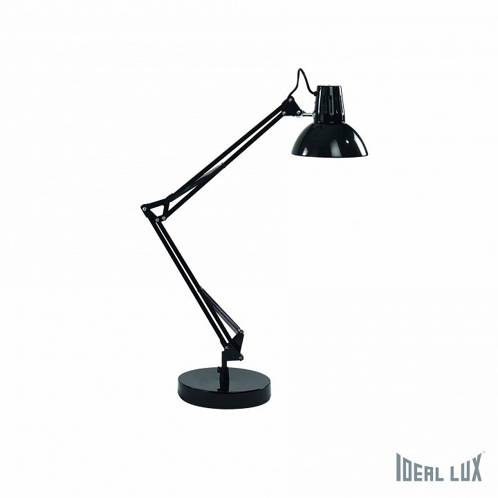 Настольная лампа офисная Ideal Lux Wally WALLY TL1 NERO фото 1 — Магазин svetno.ru